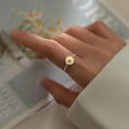 thumbnail image 6 of 925 Sterling Silver Rings for Women Adjustable Dainty Tassel Chain Dangle Charm Fashion Forefinger Birthstone Ring Coloured Glaze Infinite Love Heart Ring Cute Wedding Birthday Graduation Jewelry, 6 of 6