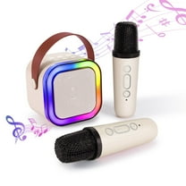 Portable Karaoke Machine for Kids Adults, Mini Bluetooth Karaoke Speaker with 2 Wireless Microphones, Boys and Girls Birthday Gifts Home Party