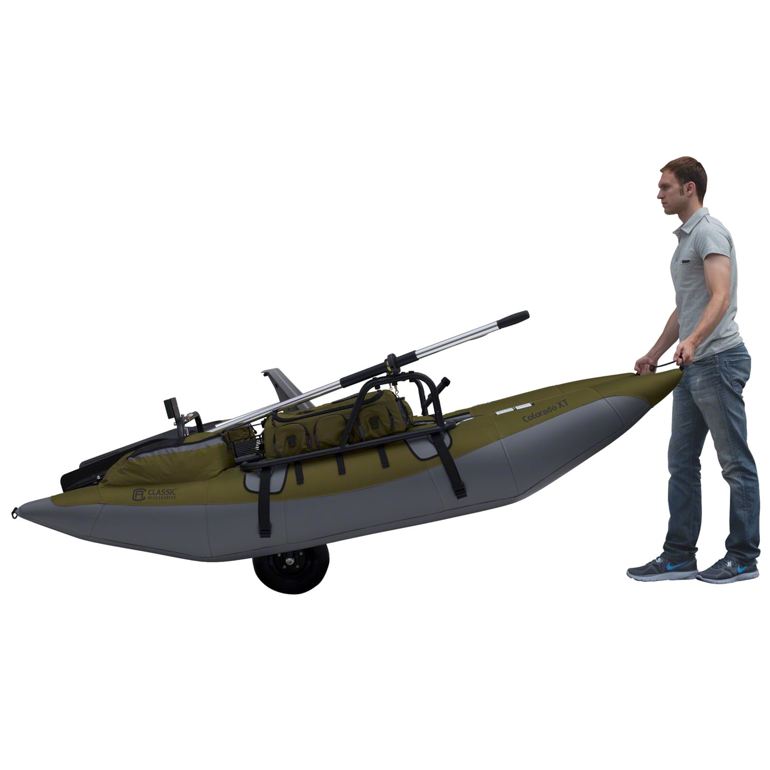 Classic Accessories Colorado XT Pontoon Boat, Sage/Grey