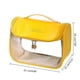 thumbnail image 3 of Portable Travel Toiletry Makeup Bag Clear Wash Bag Cosmetic Organizer Large Capacity Casual Storage Bag for Women Girl Yellow, 3 of 5