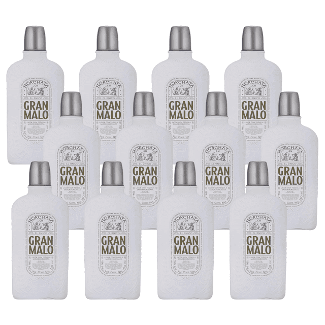 Caja de 12 Licor con Tequila Gran Malo Horchata 750 ml