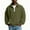 Army Green, variant on DxhmoneyHX Long Sleeve Shirts for Men Half Zip V Neck Lapel Golf Tops Lightweight Casual Collared Waffle Knit Textured Pullover Sweatshirts with Pocket