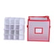 thumbnail image 2 of Caja de almacenamiento para adornos navideños, contenedor navideño a prueba de polvo, 64 compartimentos, contenedor para accesorios, 2 of 9