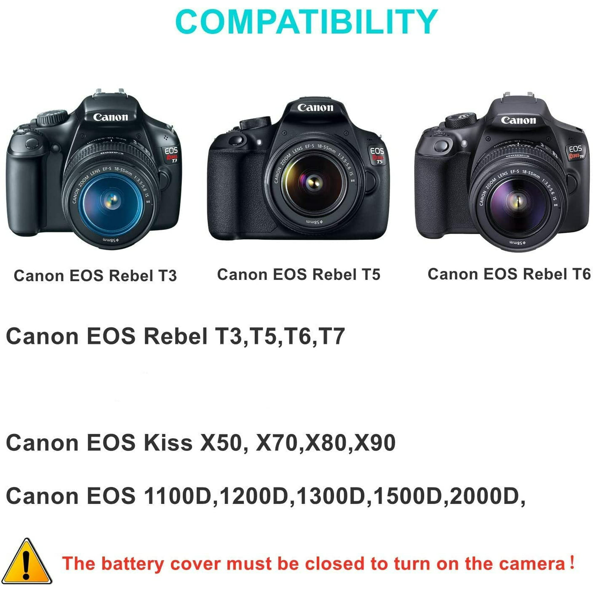 LP-E10 Dummy y for Canon EOS Rebel T3 T6 T5 T7 1100D 1200D 1300D
