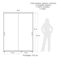 thumbnail image 3 of Ropero Closet con Puertas Corredizas Berlín 150x200x54cm Armario MDP, 3 of 10