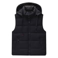 thumbnail image 3 of Vestes pour Femmes Sans Manches à Capuche avec Poche Zippée Décontractées, 3 of 8