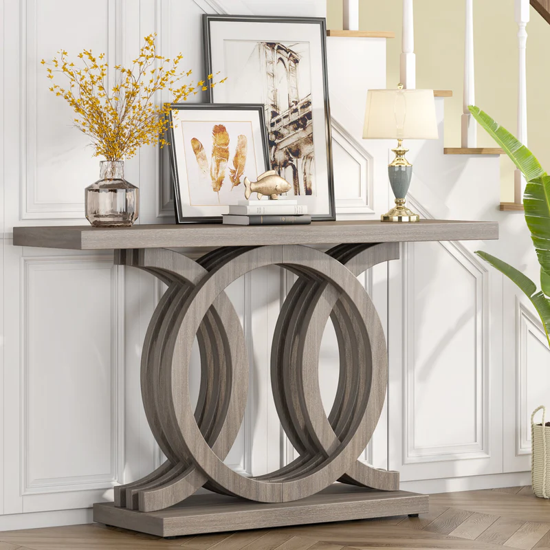MAYEERTY Versatile Accent Console Table for Living Room Entryway Hallway Decor Display