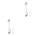 thumbnail image 4 of Bewildely Spork multifuncional de acero inoxidable 5 en 1 cuchara abridor de botellas cubiertos integrados utensilios de Picnic para acampar al Type2 NO2, 4 of 6