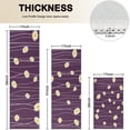 thumbnail image 4 of Purple Daisy Flower Wavy Lines Pattern Kitchen Rugs Sets Of 3,Kitchen Runner Rugs Non Skid Washable,Decorative Kitchen Floor Mats for Kitchen,Sink,Laundry,17"x30"+ 17"x47" + 17"x59", 4 of 6