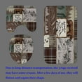 thumbnail image 5 of 4PCS/Set Black Rustic Deer Fabric Shower Curtain, Moose Elk Pine Tree Moon Farmhouse Country Rustic Panel Grey Wooden Board Bathroom Decor, Non-Slip Bathroom Mat Bath Rugs, Silhouette, 5 of 7