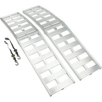 Ultra-Tow Bifold Arched Aluminum Motorcycle Ramp Set, 3000-Lb. Capacity, 8ft.L