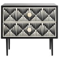 thumbnail image 2 of Safvaieh Couture Tessie Glam Wood Nightstand, Assorted/Black, 2 of 11