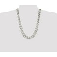 thumbnail image 5 of 925 Sterling Silver High Polished 16.20mm Solid Plain Curb Link Chain w/ Lobster Clasp - 26", 5 of 5