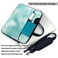 thumbnail image 2 of Lsque Blue Marble Pattern Laptop Bag – Portable & Slim Single-Shoulder Computer Case with Adjustable Strap, Protective, Lightweight for 13”/14”/15.6” Laptops, 2 of 8