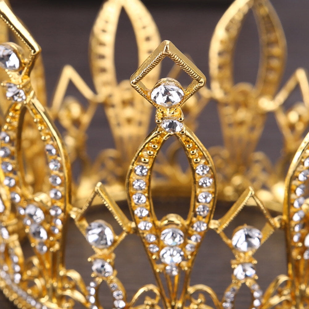 Claire, Gold Rhinestone Tiara Claire main image 4