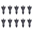 thumbnail image 1 of 10pcs Universal Pu Rear Roof Shark Fins Spoiler Wing Kit Car Roof Spoiler Bumper Spoiler Shark Fin Diffuser Vortex Generator, 1 of 1
