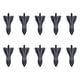 thumbnail image 1 of 10pcs Universal Pu Rear Roof Shark Fins Spoiler Wing Kit Car Roof Spoiler Bumper Spoiler Shark Fin Diffuser Vortex Generator, 1 of 1