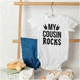 thumbnail image 4 of My Cousin Rocks Family Musician Romper Boys or Girls Infant Baby Brisco Brands 18M, 4 of 6