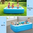 thumbnail image 3 of Kids Pool Inflatable Swimming Pool Outdoor Garden Summer Adult & Kiddie Pools, 3 of 8