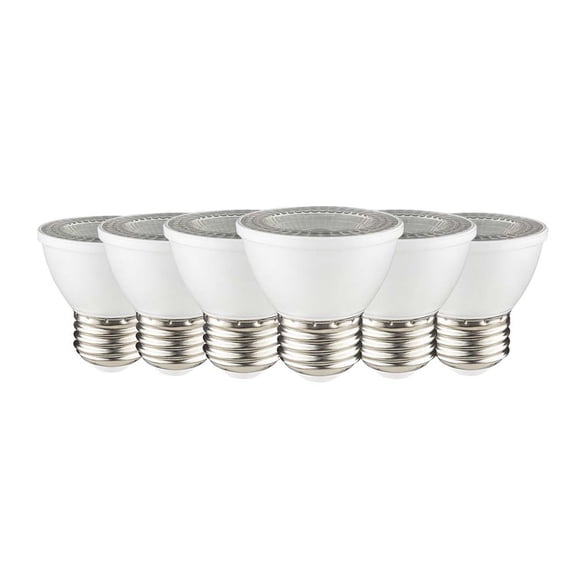 Sunlite LED PAR16 Short Neck Recessed Spotlight Bulb 7 Watts, (60W Halogen Replacement), Medium E26 Base, Dimmable, ETL Listed, 2700K Warm White, 6-Pack