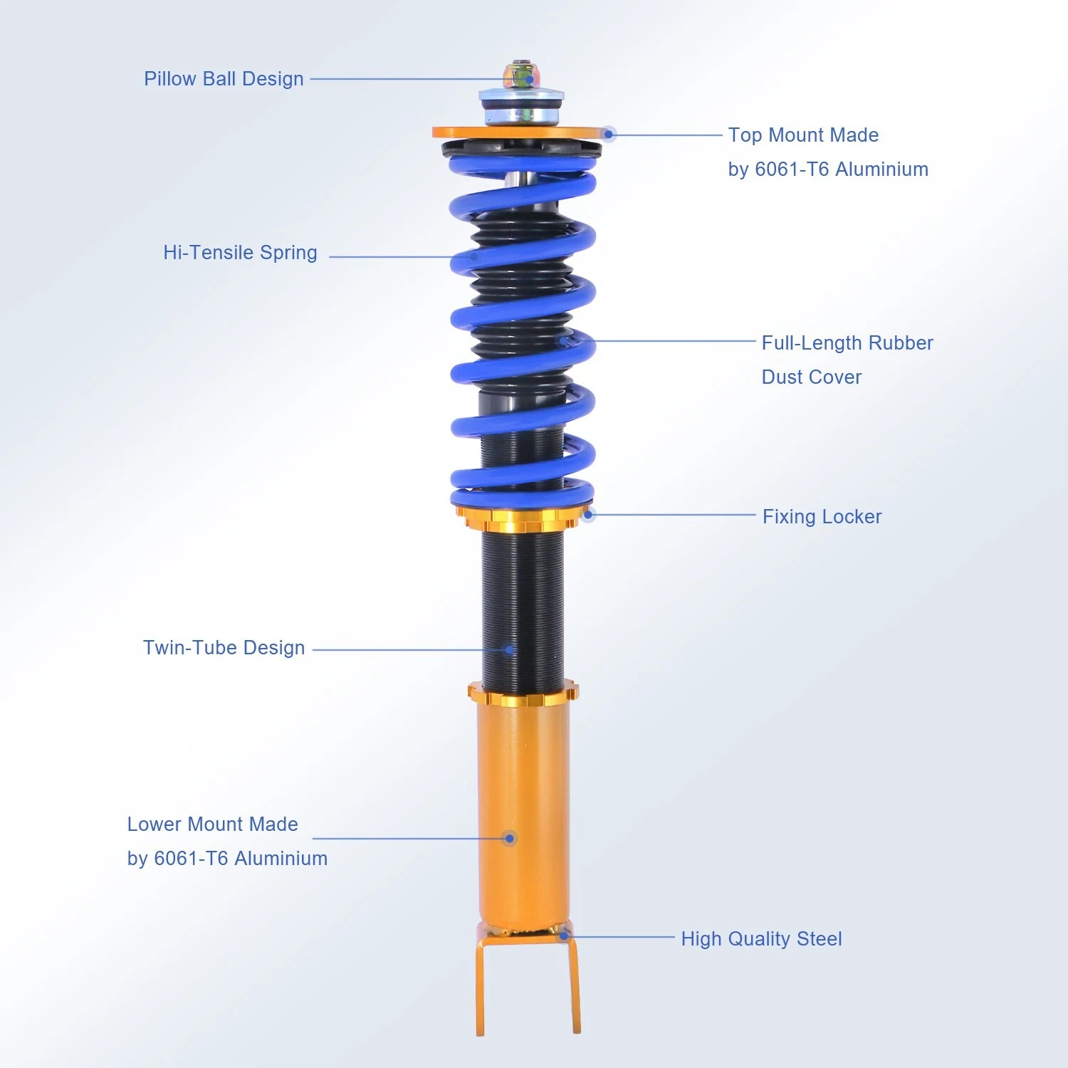 MOSTPLUS Set(4) Coilovers Struts Assembly for 2007-2015 Nissan Altima 2009-2015 Maxima