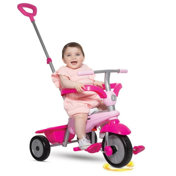 smarTrike Lollipop 3-in-1 Trike - Pink, Lockable pedals!