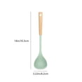 thumbnail image 3 of CEHVOM Exclusive Wooden Handle Spatula Non-stick Frying Pan Spoon Food Grade Spoon Set Factory Stock, 3 of 5