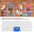 thumbnail image 3 of 10 Grid Transparent Jewelry Box Plastic Organizer Box Storage Container for Beads Art DIY Crafts Small Parts, 3 of 5