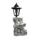 thumbnail image 2 of Figura de patio con luz solar, impermeable, bonita decoración, escultura de resina Niños niñas, 2 of 9