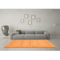 thumbnail image 3 of Ahgly Company Indoor Round Abstract Orange Modern Area Rugs, 6' Round, 3 of 4