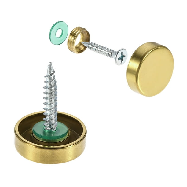 Mirror Screws, Decorative Cap Fasteners Cover Nails, Electroplated