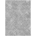 thumbnail image 2 of Addison Rugs Chantille Indoor/Outdoor Transitional Squares Gray Washable Rectangle Rug, 5' x 7'6", 2 of 6