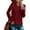 Red, variant on EGNMCR Sweaters for Women Women's Round- Neck Recreational Pullover Knitting Sweater Long Sleeve Tops