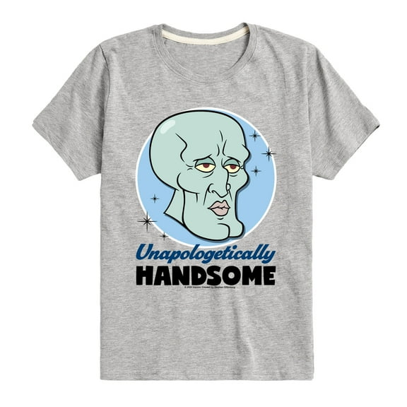 SpongeBob SquarePants - Unapologetically Handsome - Toddler & Youth Short Sleeve Graphic T-Shirt