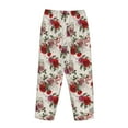 thumbnail image 5 of Xecao Rose Flowers Women's Straight Lounge Pajama Pants: The Epitome of Relaxed Sleepwear, 5 of 9
