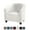 White, variant on Stretch Velvet Club Sofa Chair Cover Tub Barrel Armchair Slipcover Dining Room Removable Washable Sofa Couch Cover(White)