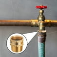 thumbnail image 5 of Garden Hose Connector, 3/4'' GHT Female and Male to 3/4'' NPT Male, Metal Brass Water Hose to Pipe Thread Adapters and Fittings, 5 of 6