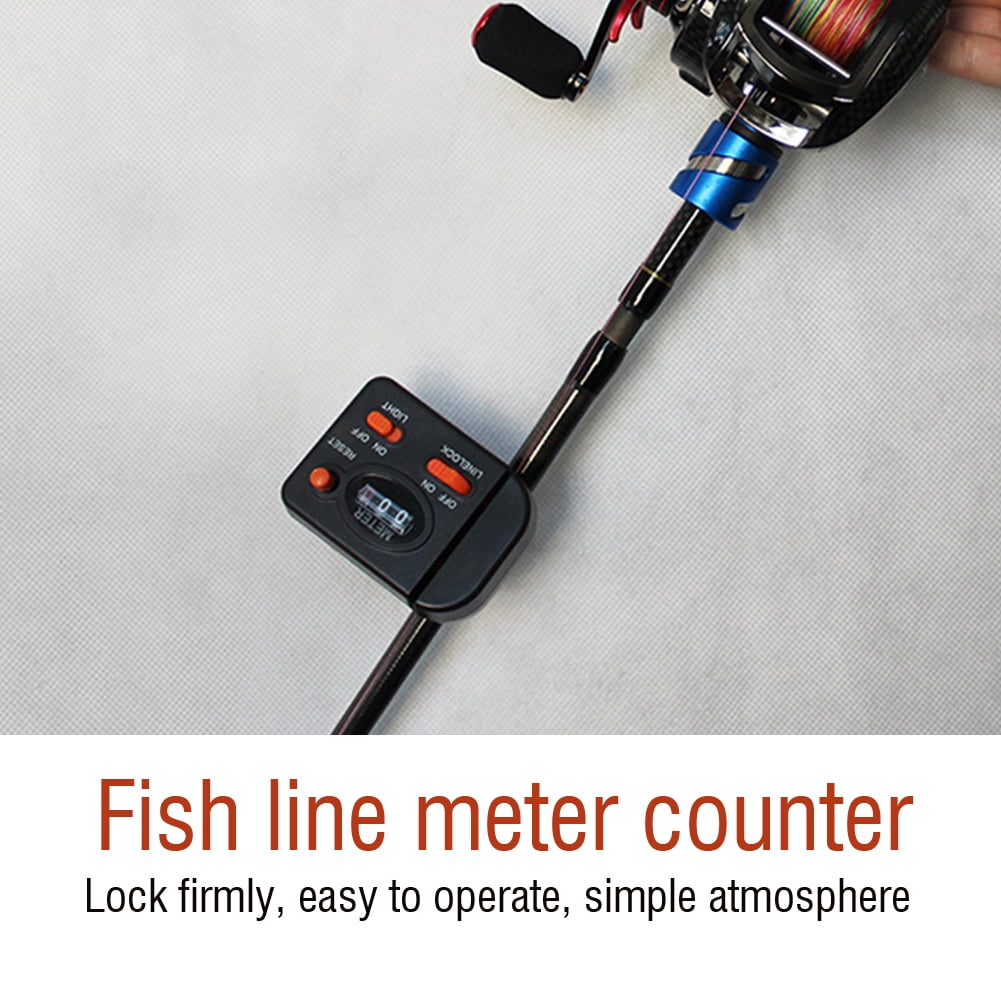 Lixada Compteur de Ligne de pêche Affichage Numérique de M Compteur de