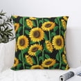 thumbnail image 4 of Pofeuu Sunflower 1 Print Double-sided plush pillowcase Square Throw Pillow Covers Pillows Cover for Living Room Bedroom Sofa Couch Cushion Cover（No pillow core）-20"x20", 4 of 7
