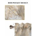 thumbnail image 6 of Abstract Blue Bathroom Window Curtain, Gradient Vintage Ombre Mottled Oil Painting Light Filtering Coffee Kitchen Curtains, Bedroom Living Room Curtains 2 Panel 84"x63", 6 of 6