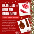 thumbnail image 4 of 11-Piece Chocolate & Peppermint Candy Cane Edible Spoons, Holiday Hot Cocoa Stirrers Festive Drink Mixers for Coffee Milk Christmas Gifting & Stocking Stuffers, 4 of 7