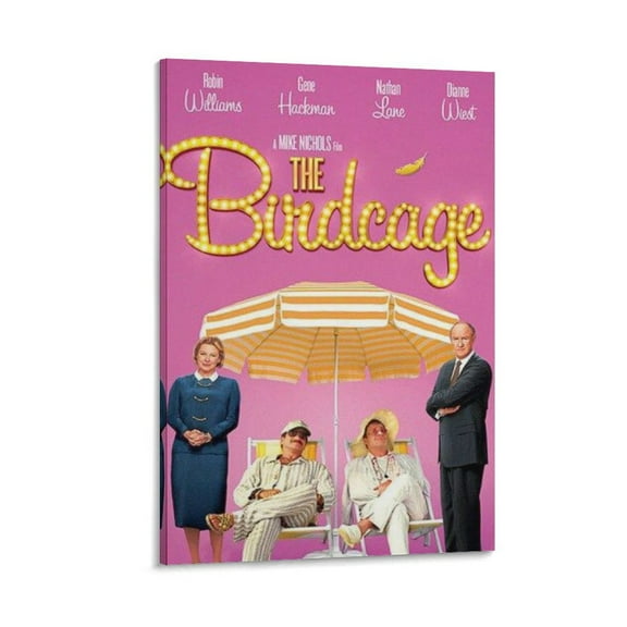 The Birdcage Poster Vintage Movie Poster (12) Picture Print Wall Art Poster Painting Canvas Posters Artworks Gift Room Aesthetic 24x36inch(60x90cm)