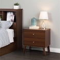 thumbnail image 3 of Pemberly Row Mid-Century Wood 2 Drawer Nightstand in Cherry, 3 of 8