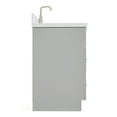 thumbnail image 5 of Ariel Hamlet 42 In. Right Offset Oval Sink Bathroom Vanity With Carrara White Quartz Countertop 1.5 Edge In Grey, 5 of 11