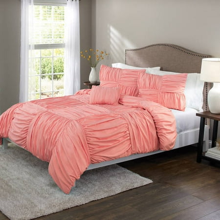 Garden Duvet Set - Better Homes and Gardens Basketweave Ruched Duvet Set, Or