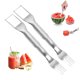 thumbnail image 2 of Xihbxyly Cortador de Sandía Plegable, Rebanador Multifuncional de Acero Inoxidable, Tenedor de Fruta de Fácil Agarre, Diseño Portátil para Picnics Al Aire Libre, Reuniones Familiares, Disfrute de Fru, 2 of 7