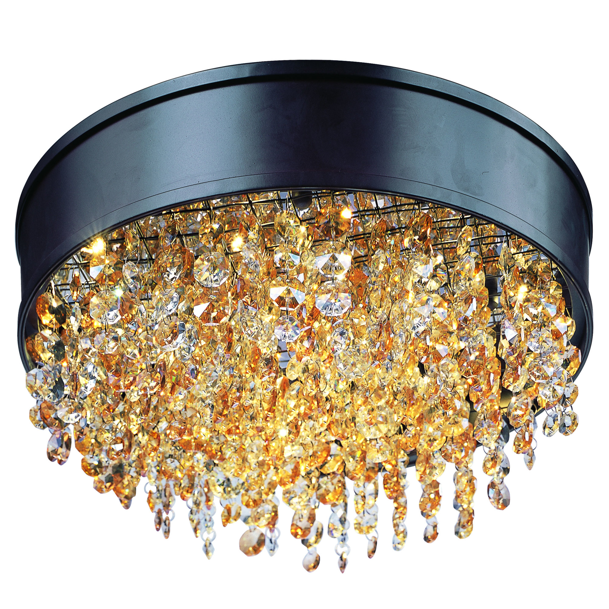 Maxim 39650 Mystic 16" Wide Led Crystal Ceiling Light