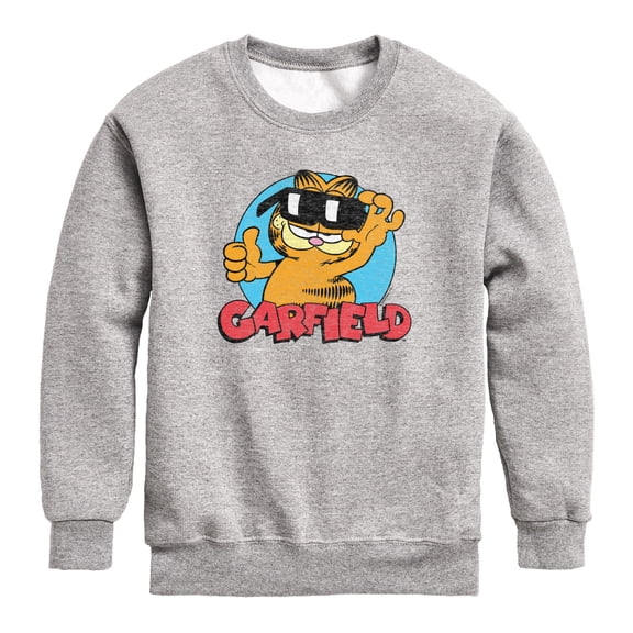 Garfield - Sunglasses - Toddler Boys Fleece Crew Sweatshirt