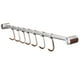 thumbnail image 1 of 1pc Montaje en pared Gancho de toalla Toalla de acero inoxidable Sombrero Sombrero Colgador de ropa Heavy Duty Toallero para el dormitorio Cocina con 7 unids Ganchos móviles, 1 of 4