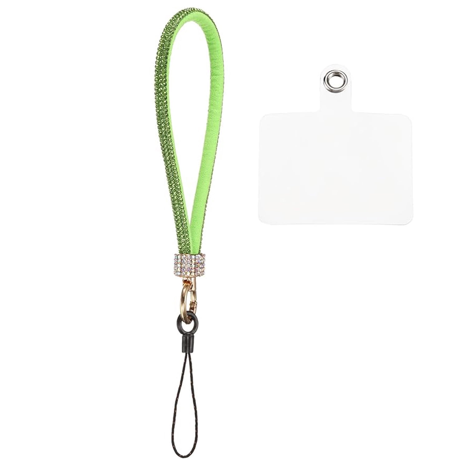 Decorative Diamond Phone Bracelet Strap - Green